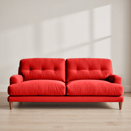 Sugar Sofa - 3 Seater - Hot Red