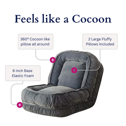 Woolly - Human Dog Bed/Floor Sofa Bed - Beige