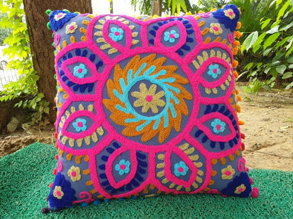 Embroidered Cushion Covers - Set of 2